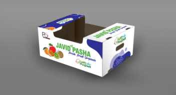 بسته بندی جعبه میوه صادراتی جاوید پاشا