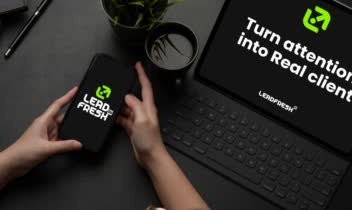 طراحی هویت بصری استارتاپ LeadFresh