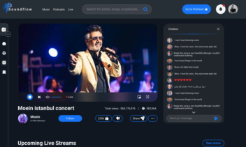 سایت استریم موزیک و پادکست/ Music Streaming Web