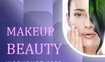 طراحی پوستر تبلیغاتی ورکشاپ میکاپ