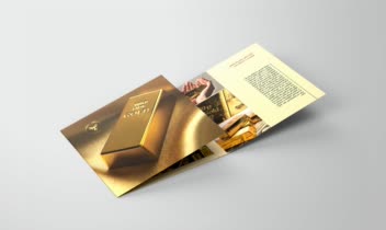طراحی اختصاصی بروشور سه لت برند اکسیر گلد