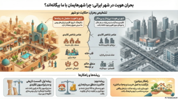 اینفوگرافیک تحلیلی — بحران هویت در شهر ایرانی: چرا شهرهایمان با ما بیگانه‌اند؟