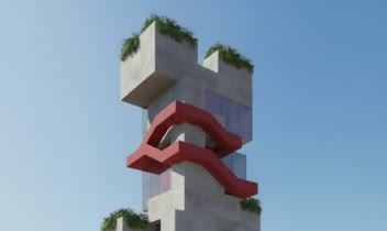 طراحی معماری مجتمع مسکونی کانسپچوال