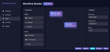 پنل مدیریت اتوماسیون و workflow ها (مشابه n8n)