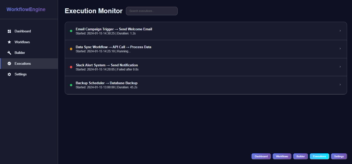 پنل مدیریت اتوماسیون و workflow ها (مشابه n8n)