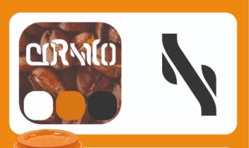 طراحی  لوگو و هویت بصری برند cornito که در زبان ایتالیایی به معنای کروسان است.