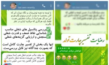 «رضایت مراجعین تفسیر چارت تولد»