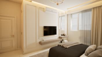 طراحی داخلی اتاق خواب پروژه مسکونی آقای دکتر امیری