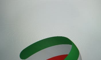 طراحی لوگو سه بعدی الهام گرفته از پرچم ایران