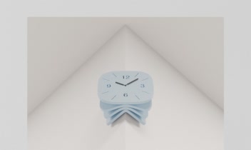 verge - ساعت دیواری نصب بر لبه دیوار