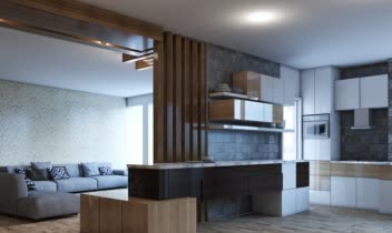 طراحی آشپزحانه - طرحی داخلی - 3dsmax Vray