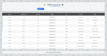 وب اپلیکیشن برنامه مدیریتی کتابخانه