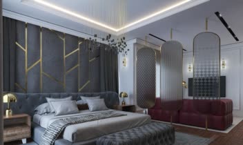 طراحی اتاق خواب - طراحی داخلی  - 3dsmax Vray