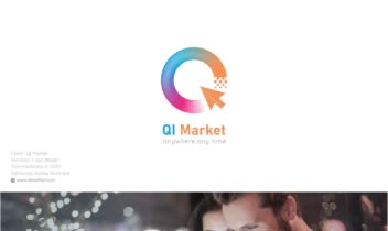 طراحی لوگو شرکت سرویس آنلاین " QI Market "