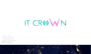 طراحی لوگو و هویت بصری برای برند " IT CROWN "