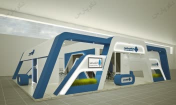 طراحی قرفه نمایشگاهی - طراحی داخلی - 3dsmax Vray