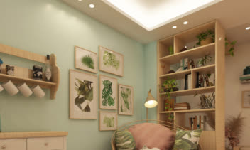 طراحی داخلی فضای کتابخانه پروژه مسکونی