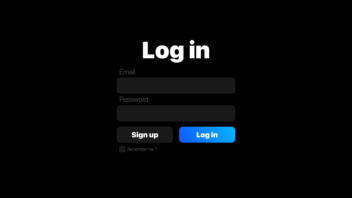 صفه لاگین simple که در برنامه figma طراحی شده