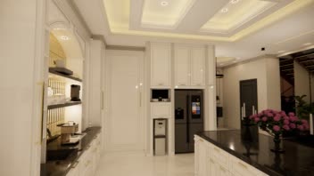 نمونه طراحی آشپزخانه به سبک نئوکلاسیک
