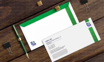 طراحی پاکت اداری شرکت LIWA LIFE