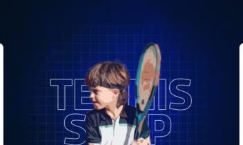 طراحی کاور پست اینستاگرام پیج Tennis Shop
