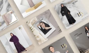 طراحی پست اینستاگرام برند لباس Habayeb (دبی)