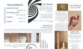 طراحی بروشور سه لتی برای معرفی محصولات شرکت بیونل