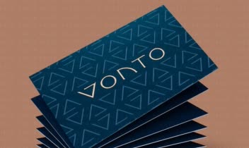 طراحی مینیمال لوگو برند اکسسوری Vonto