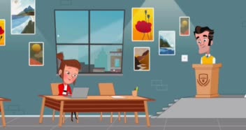 پرسش و پاسخ استاد و هنرجو در کلاسِ هنر