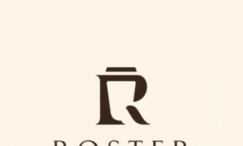طراحی لوگو و هویت کافه  ROSTER