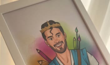 تصویر سازی تابلو برای پیج هنری