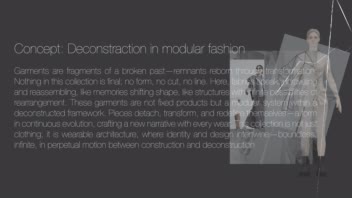 طراحی لباس سه بعدی با موضوع Deconstraction in modular fashion