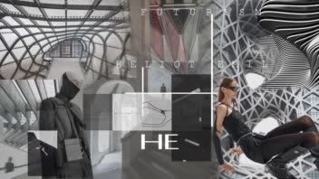 طراحی لباس برای Heliot Emil با موضوع futurism