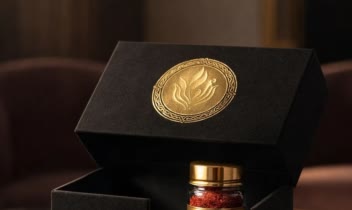 طراحی لوگو لوکس و هویت بصری برند زعفران