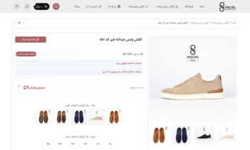 سایت وردپرسی فروشگاهی درحوزه کفش چرمی
