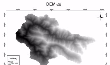 نمونه Layout ساخته شده با Arcgis