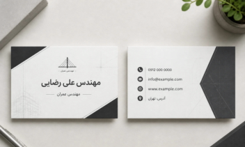 کارت ویزت مهندسی عمران مینیمال و لوکس