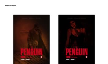 طراحی پوستر برای سریال پنگوئن ( The Penguin )