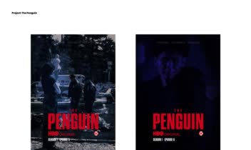 طراحی پوستر برای سریال پنگوئن ( The Penguin )