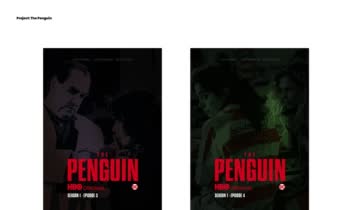 طراحی پوستر برای سریال پنگوئن ( The Penguin )