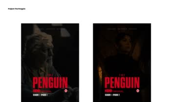 طراحی پوستر برای سریال پنگوئن ( The Penguin )