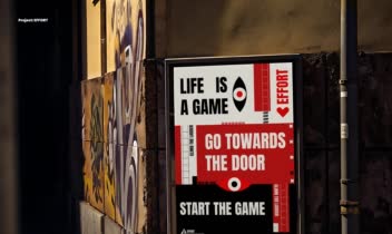 طراحی پوستر مینیمال Life is Game