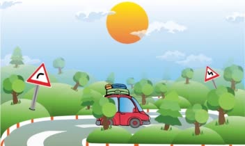 تصویر سازی برای داستان  جاده ی نور