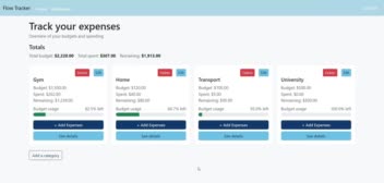 طراحی وب اپلیکیشن مدیریت مالی (Flow Tracker)