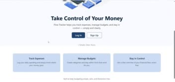 طراحی وب اپلیکیشن مدیریت مالی (Flow Tracker)