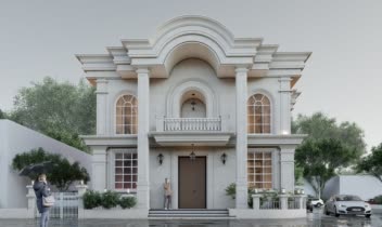 طراحی ویلا کلاسیک در شهرک نمک آبرود  / در حال اجرا