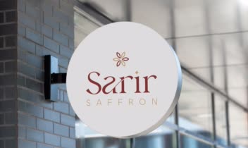 طراحی لوگو ترکیبی برند زعفران سریر