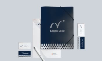 طراحی هویت بصری برند Lingua Leap