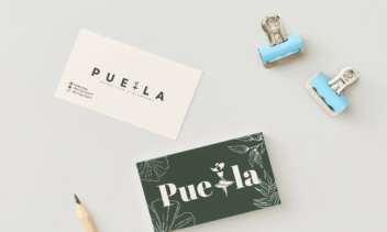 طراحی لوگو ، کارت ویزیت  و بگ برای مزون puella