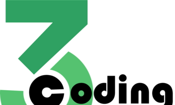 طراحی لوگو و ست‌اداری جذاب و مینیمال برای گروه نرم‌افزاری 3coding